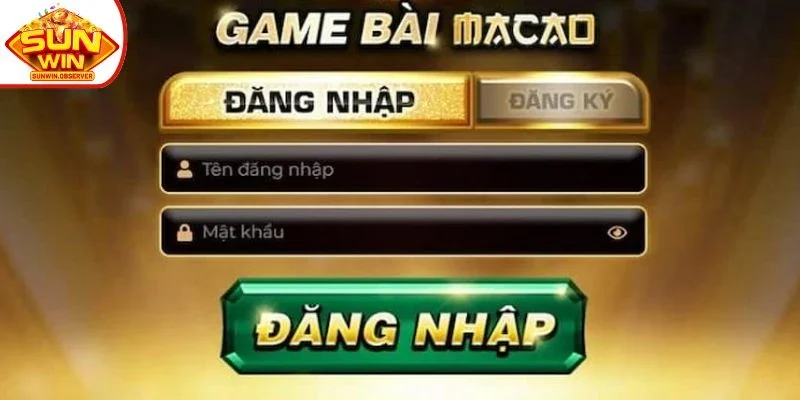 Chọn ô đăng nhập trên màn hình